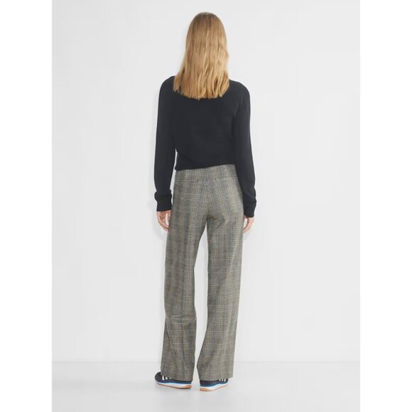 Aritzia Effortless Pant in Precision Wool - Carney Chrome/Black - 10 - NWT - Picture 3 of 8